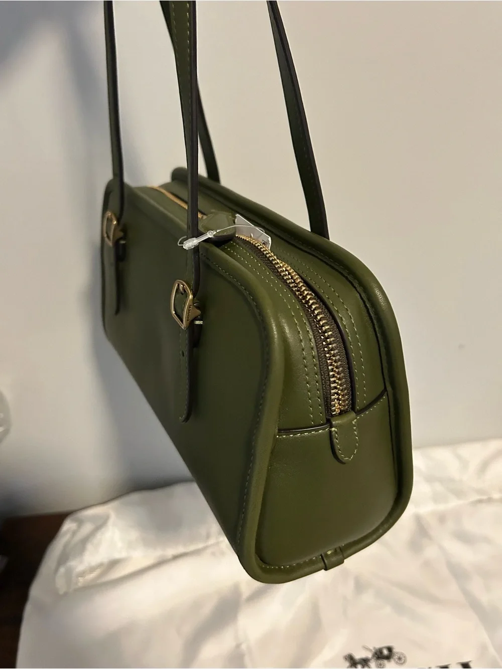 Coach Swing Zip Bag in Olive